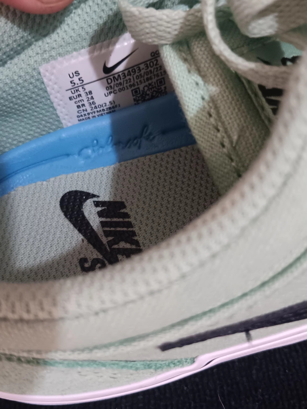 Nike Kids Mint Green Sneakers